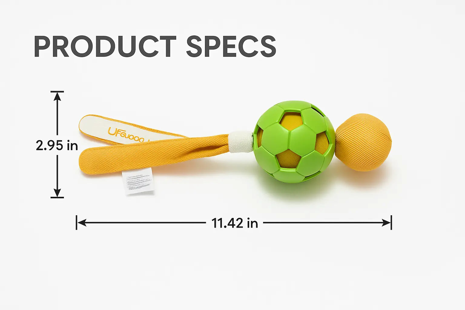 Durable Rubber Soccer Toy for Dogs Doge N Cate