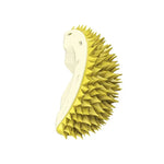 Durian Cat Rubbing Ball (Yellow color)  – Slow Feeder & Itch Relief Toy Doge N Cate