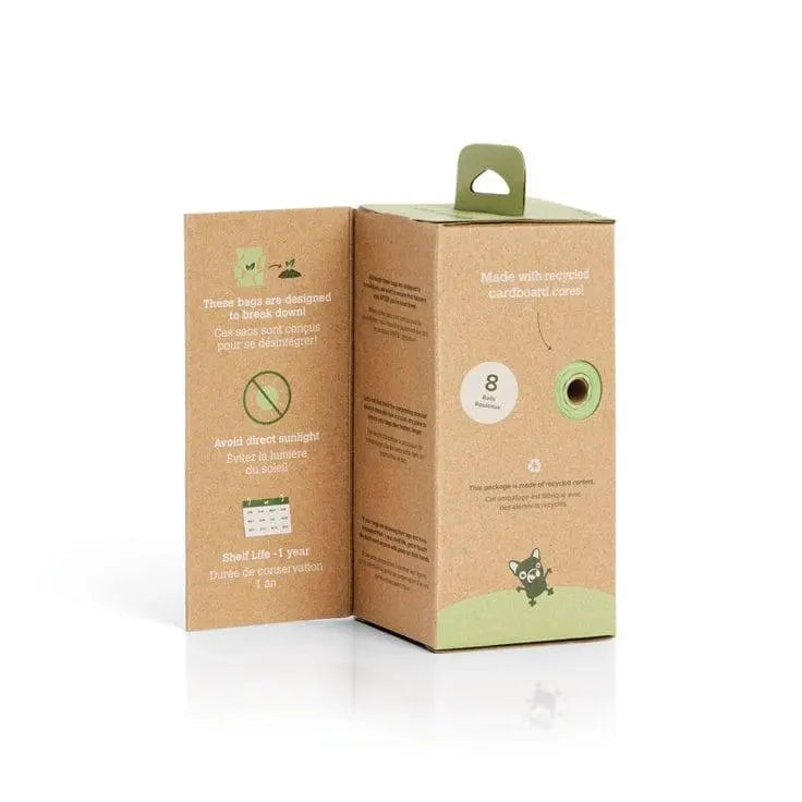 Earth Rated - 120 Certified Compostable Bags on 8 Refill Rolls - PAWMART.ca