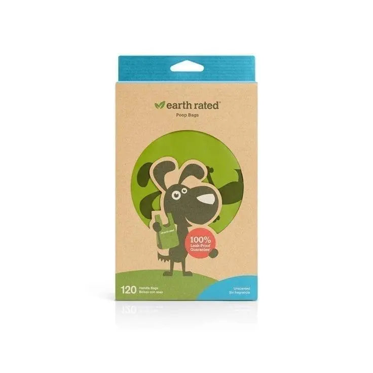 Earth Rated - 120 Easy-Tie Handle Poop Bags  - Unscented - PAWMART.ca