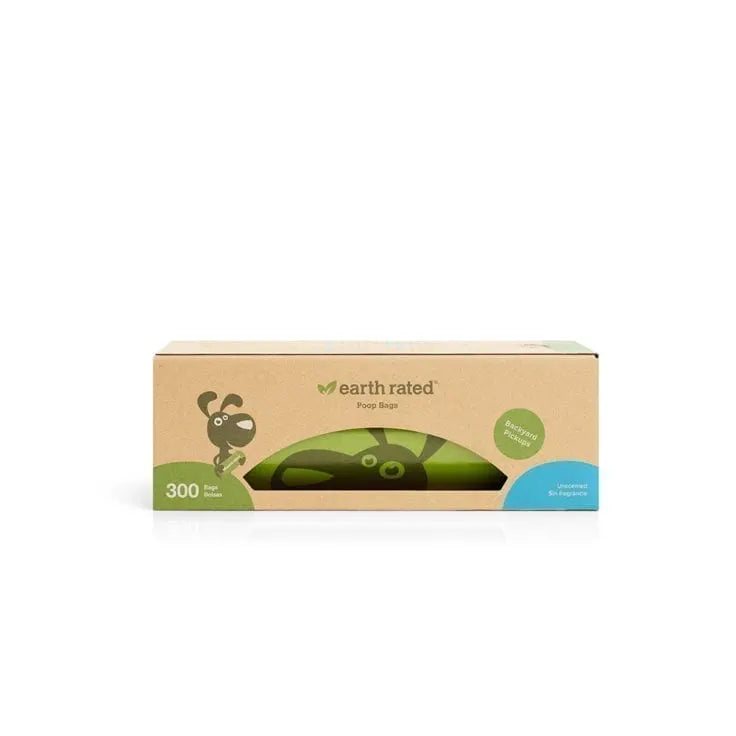 Earth Rated - 300 Poop Bags on a Large Single Roll  - Unscented EARTH RATED