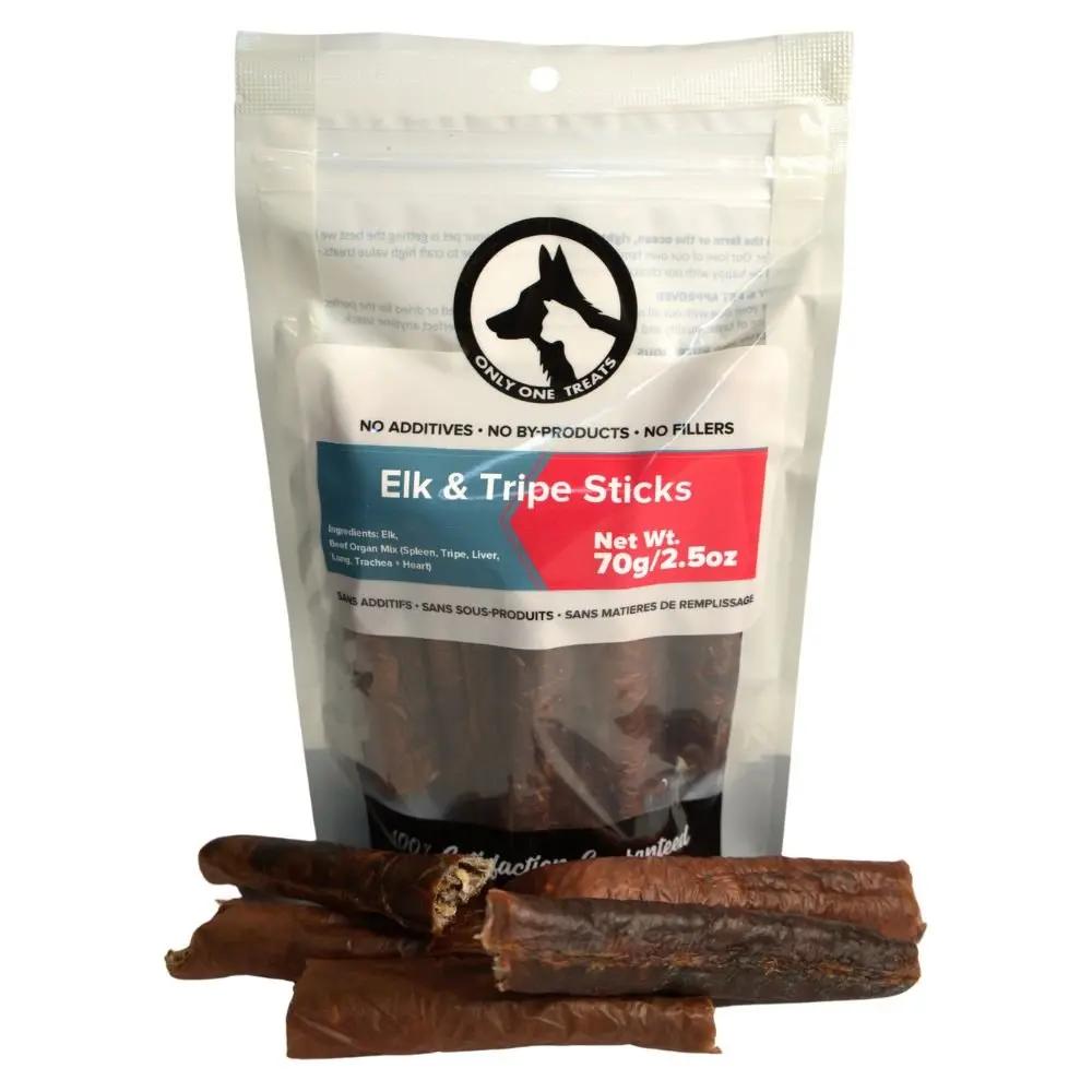 Elk & Beef Tripe Sticks 70g Only One Treats