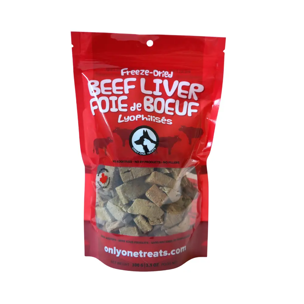 Freeze-Dried Beef Liver 100g Only One Treats