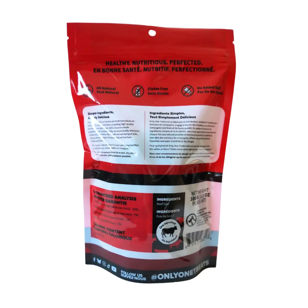 Freeze-Dried Beef Liver 100g Only One Treats