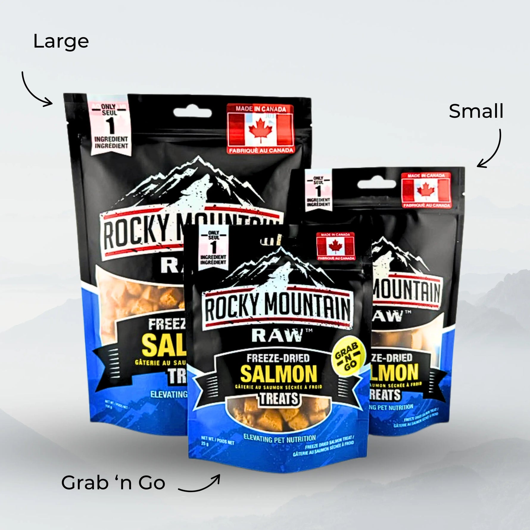 Freeze-Dried Salmon Pet Treats ROCKY MOUNTAIN RAW