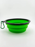 Green Foldable Dog Bowl ROCKY MOUNTAIN RAW
