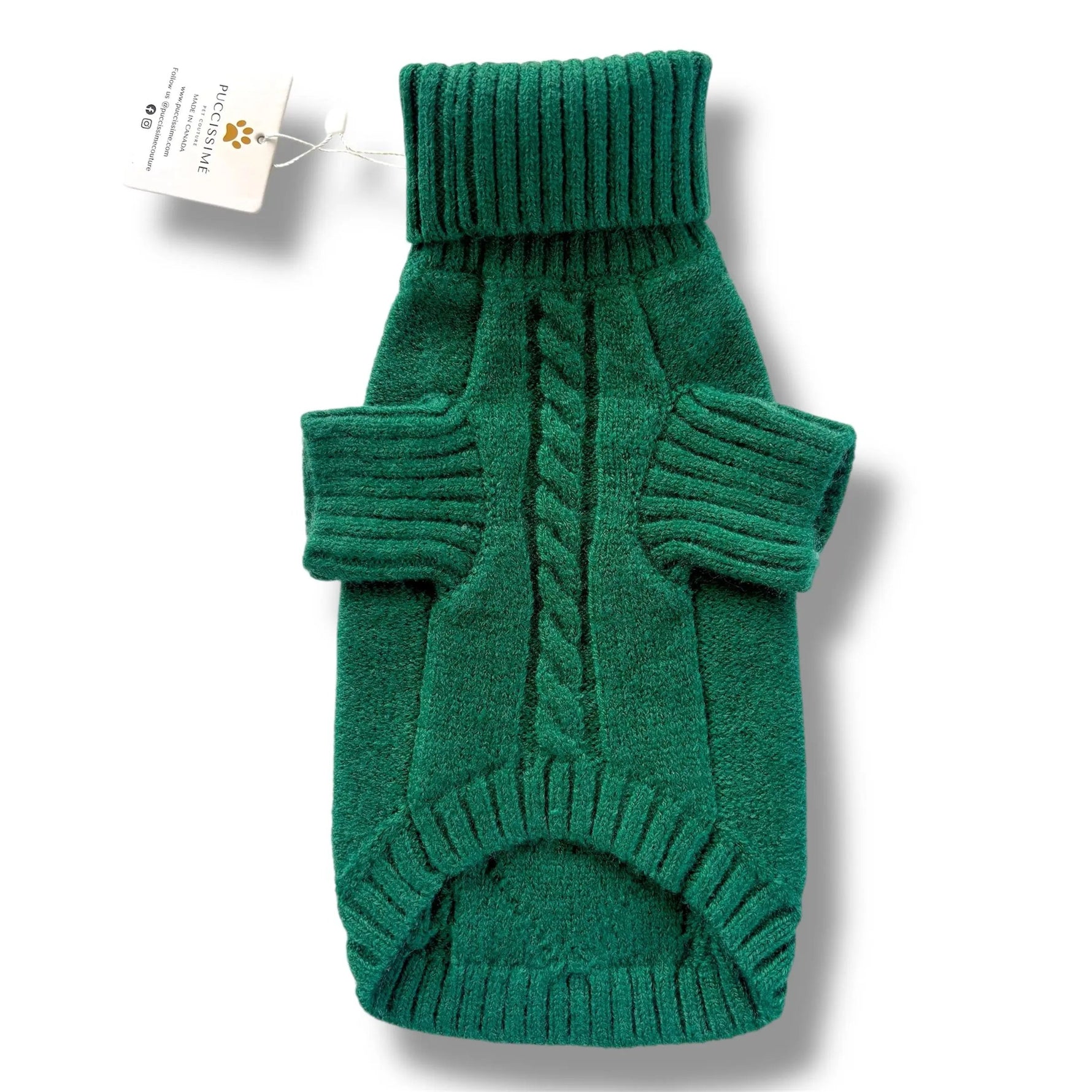 Green Sweater Puccissimé Pet Couture