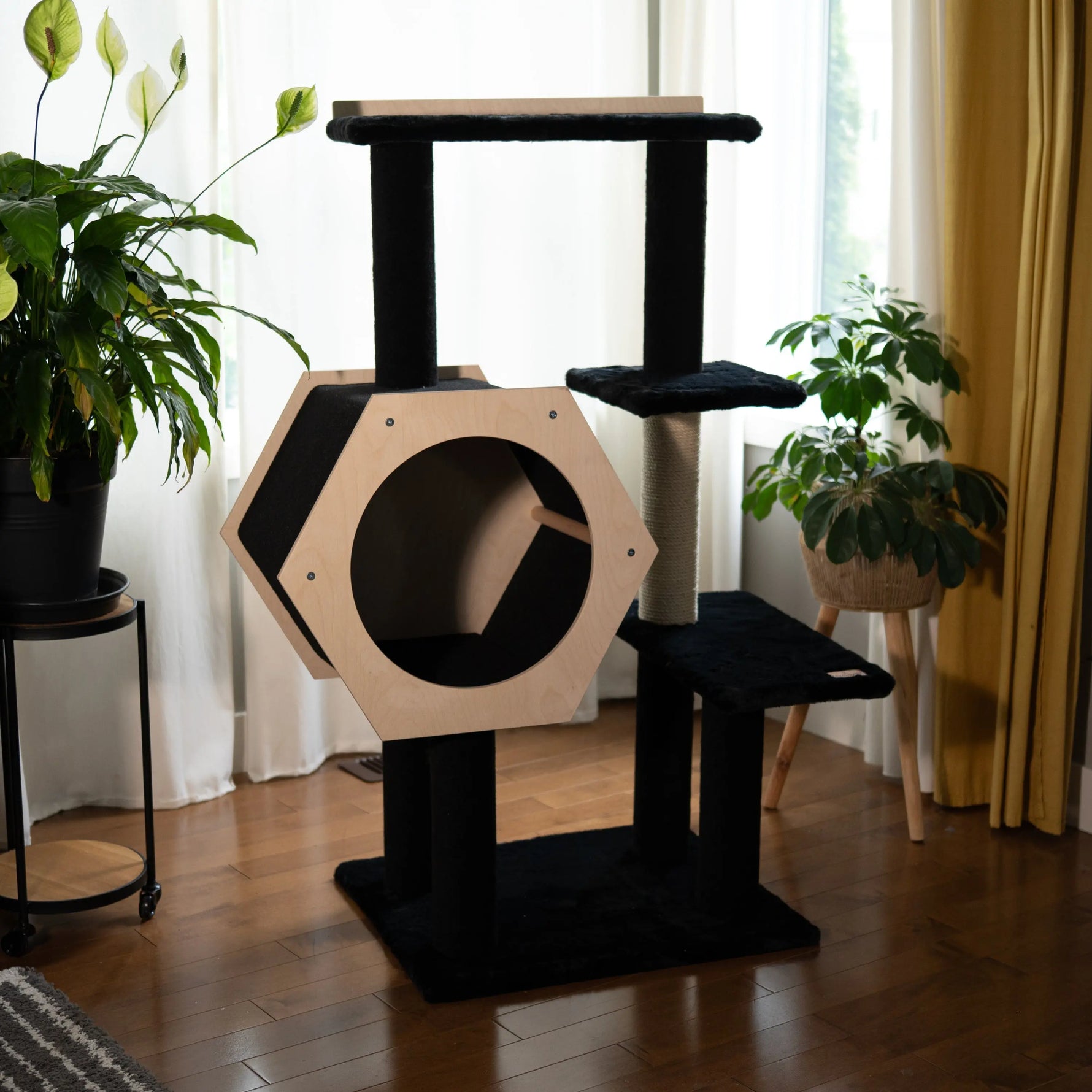 Hexagon House - 4-Level Cat Tree Noba Animal Co.
