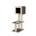 Hut Hideout - 2-Level Deluxe Cat Tree Noba Animal Co.
