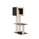 Hut Hideout - 2-Level Deluxe Cat Tree Noba Animal Co.