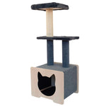 Hut Hideout - Deluxe 3-Level Cat Tree Noba Animal Co.