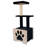 Hut Hideout - Deluxe 3-Level Cat Tree Noba Animal Co.