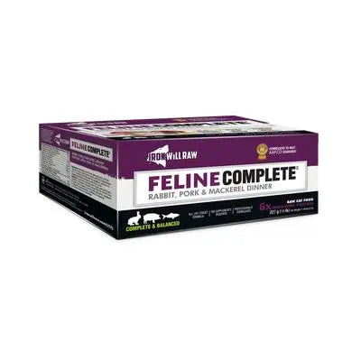 IRON WILL RAW - Feline Complete, Rabbit, Pork & Mackerel Dinner - Raw Cat Food - PAWMART.ca Canadian Pet Store & Pet Grooming