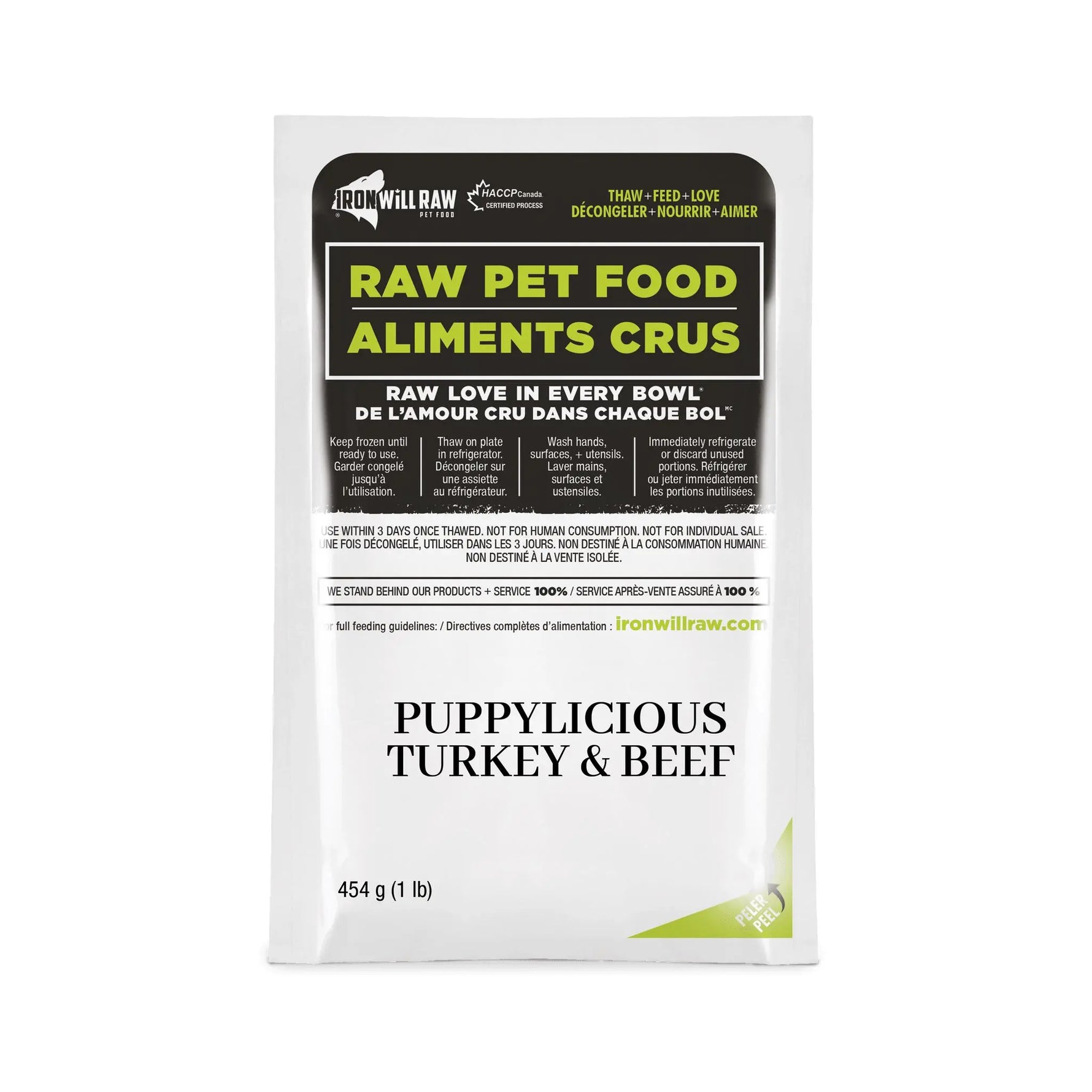 IRON WILL RAW - Puppylicious Turkey & Beef 12Lb - Raw Dog Food - PAWMART.ca