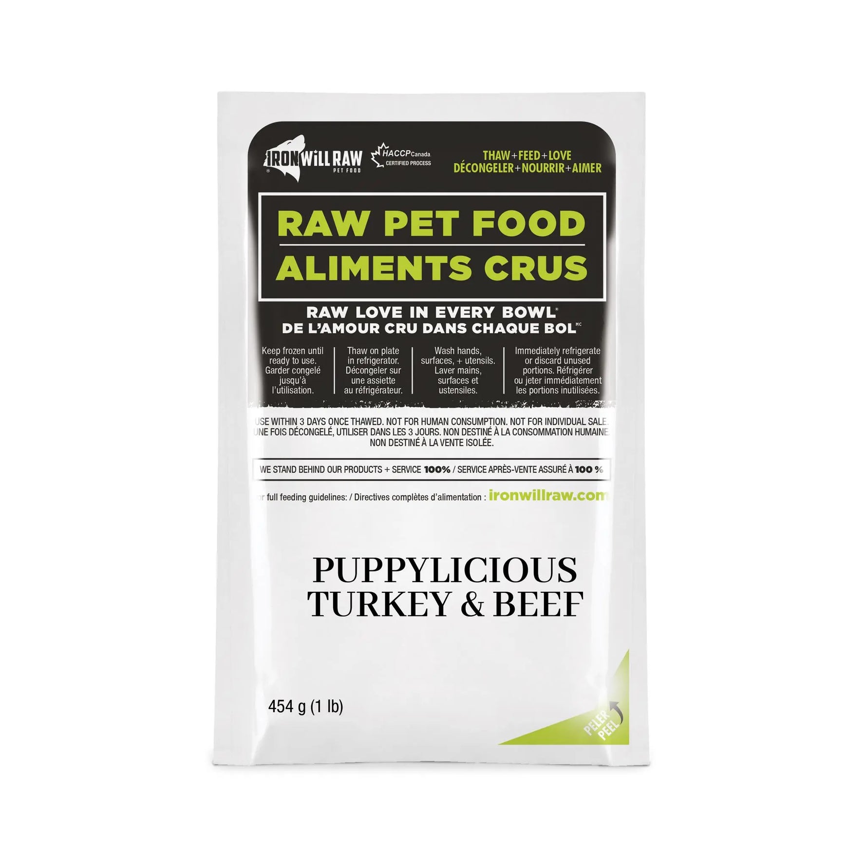 IRON WILL RAW - Puppylicious Turkey & Beef 12Lb - Raw Dog Food IRON WILL RAW