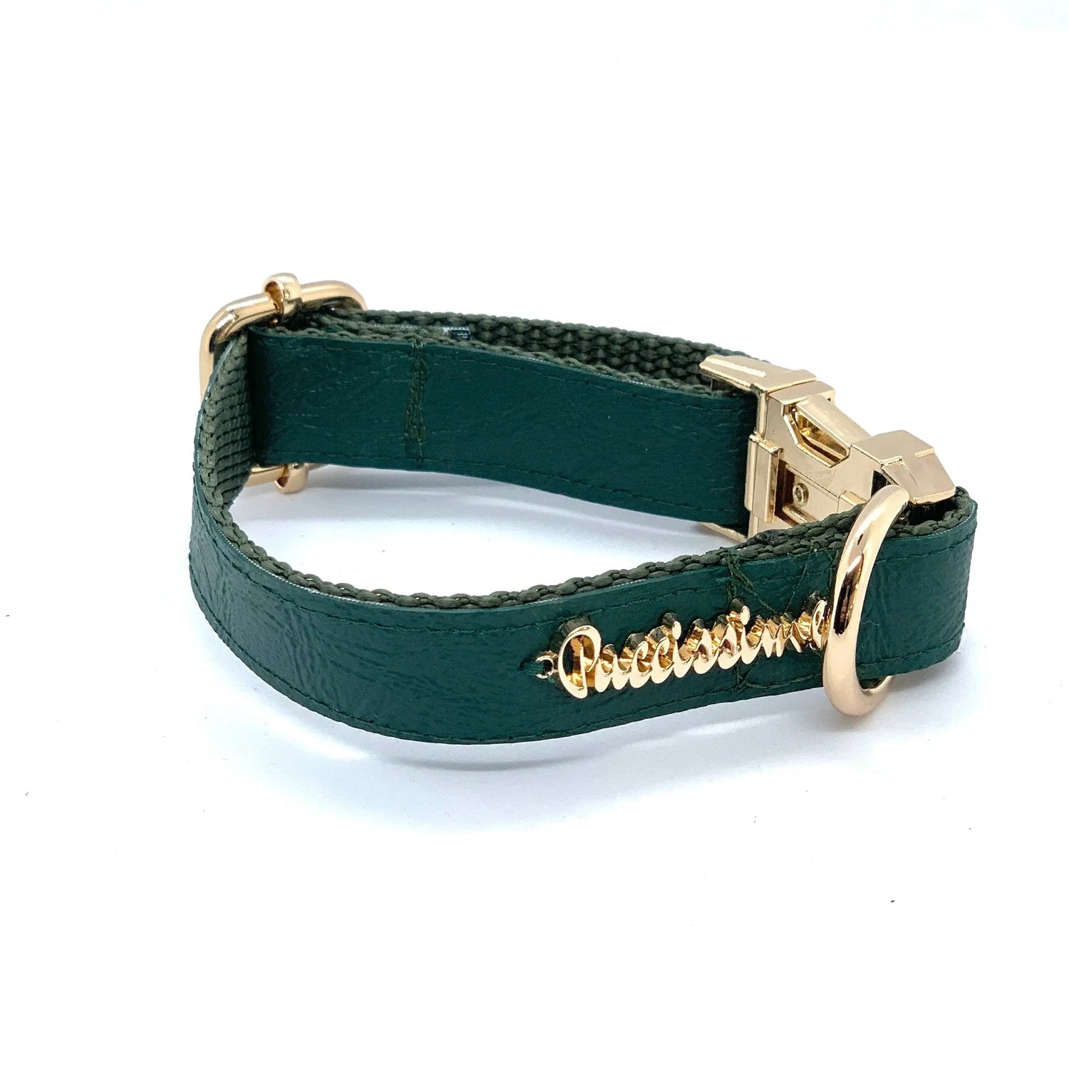 Jade dog collar Puccissimé Pet Couture