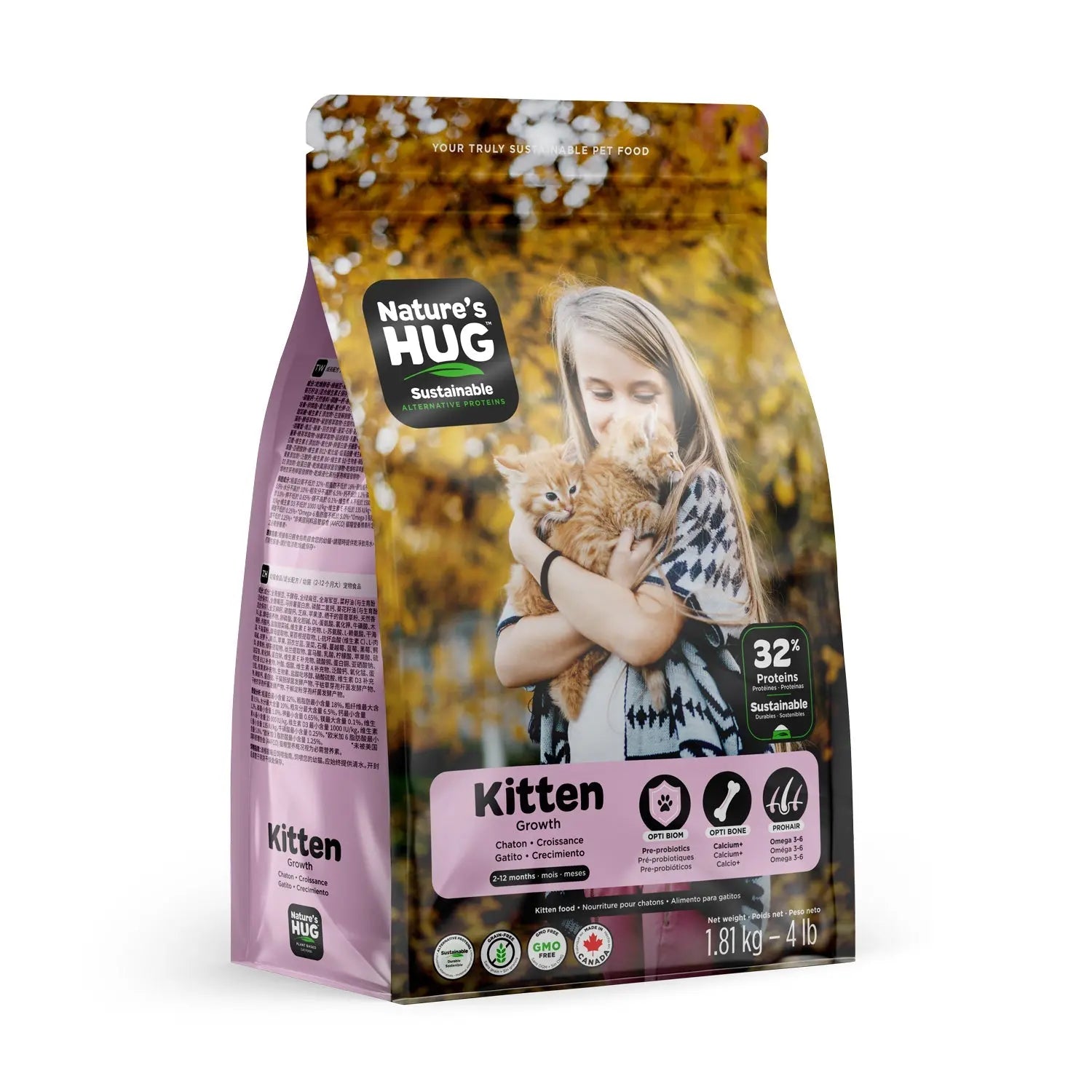 Kitten, Nutrients for Growth Cat Food (First Year) With SRT™ Nature’s HUG™ Pet Food Inc.