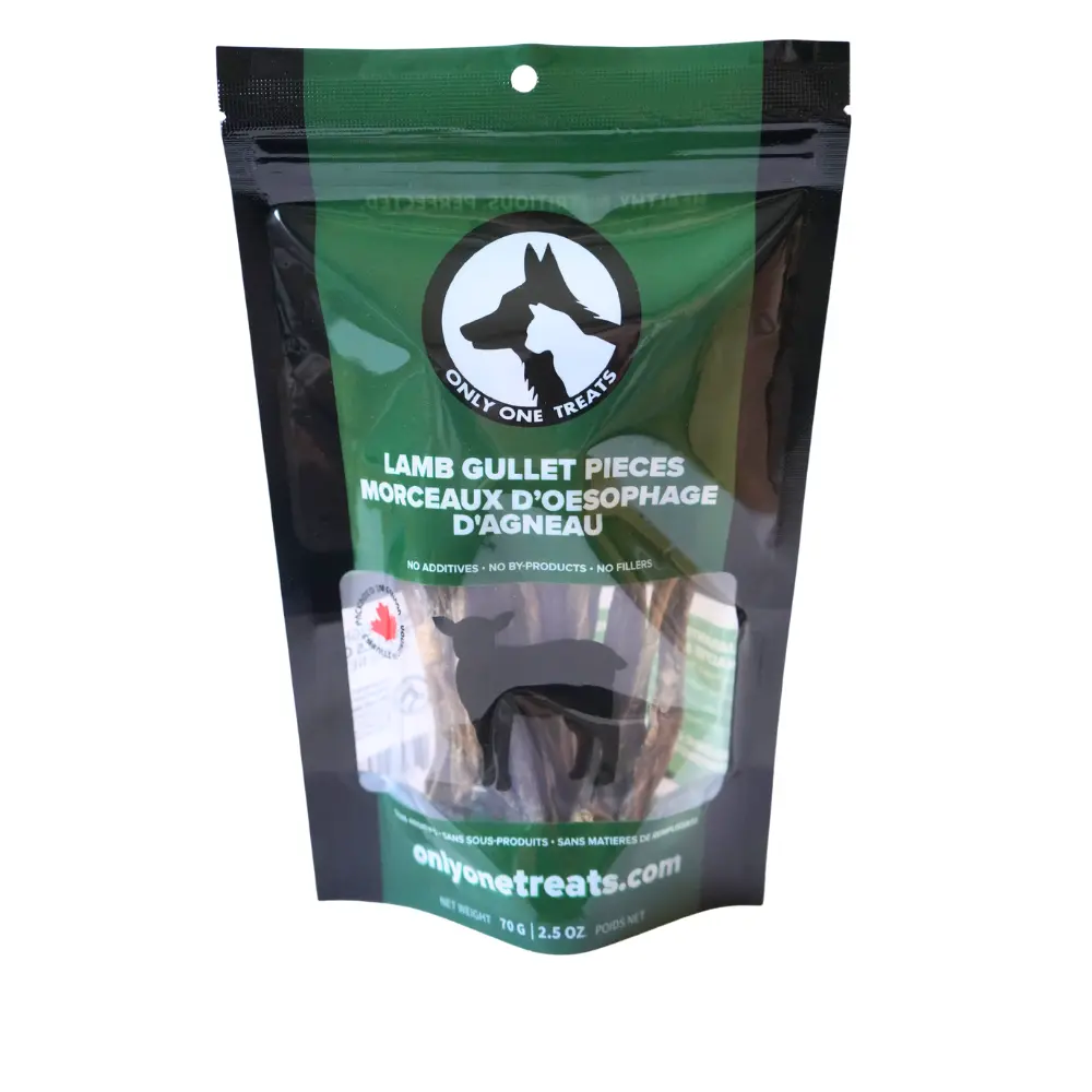 Lamb Gullet Pieces 70g Only One Treats