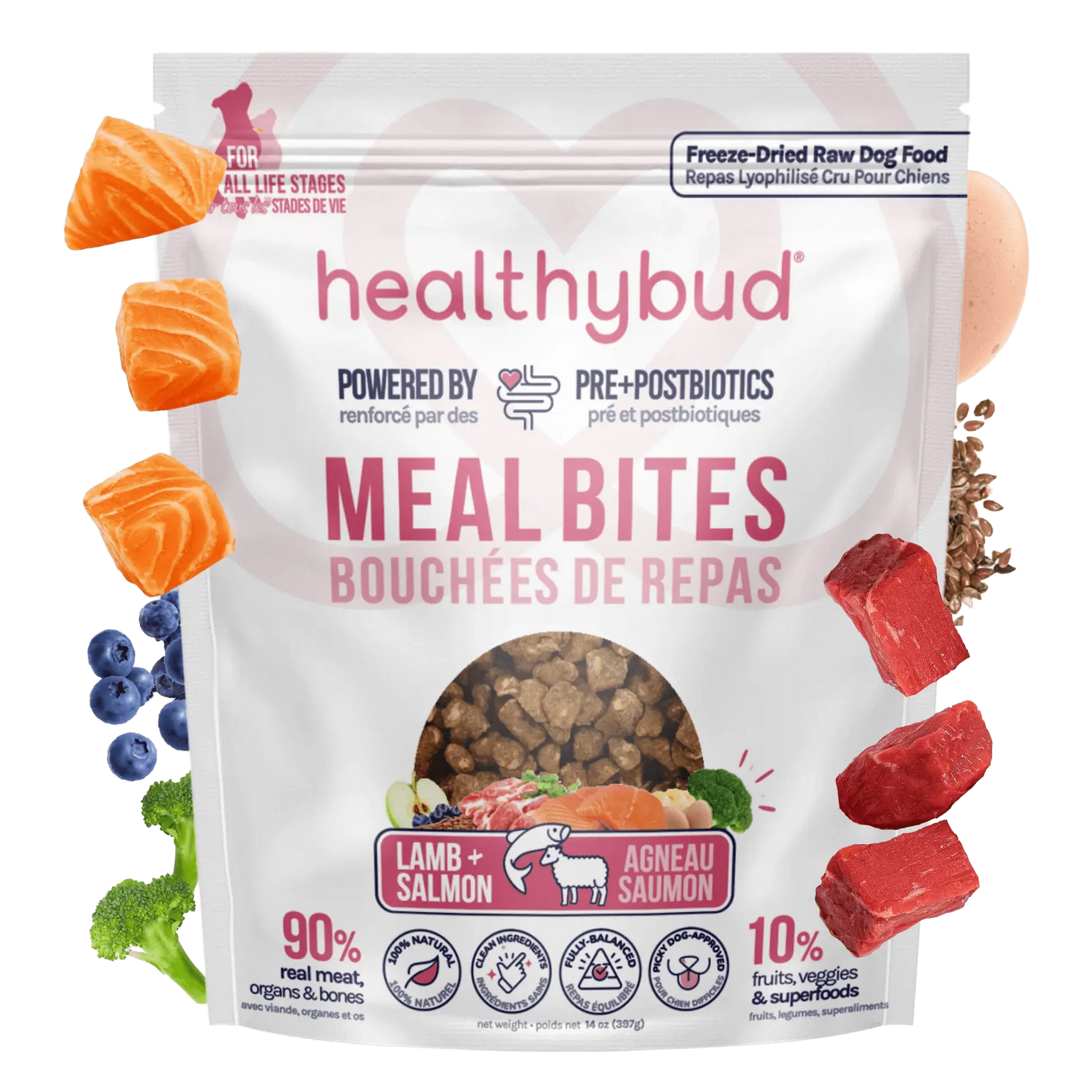 Lamb + Salmon Meal Bites healthybud
