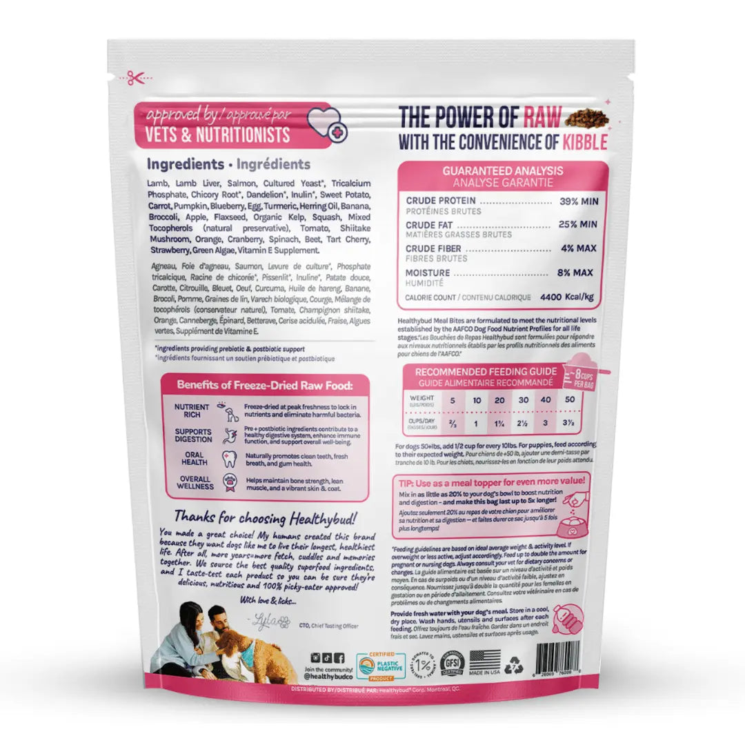 Lamb + Salmon Meal Bites healthybud
