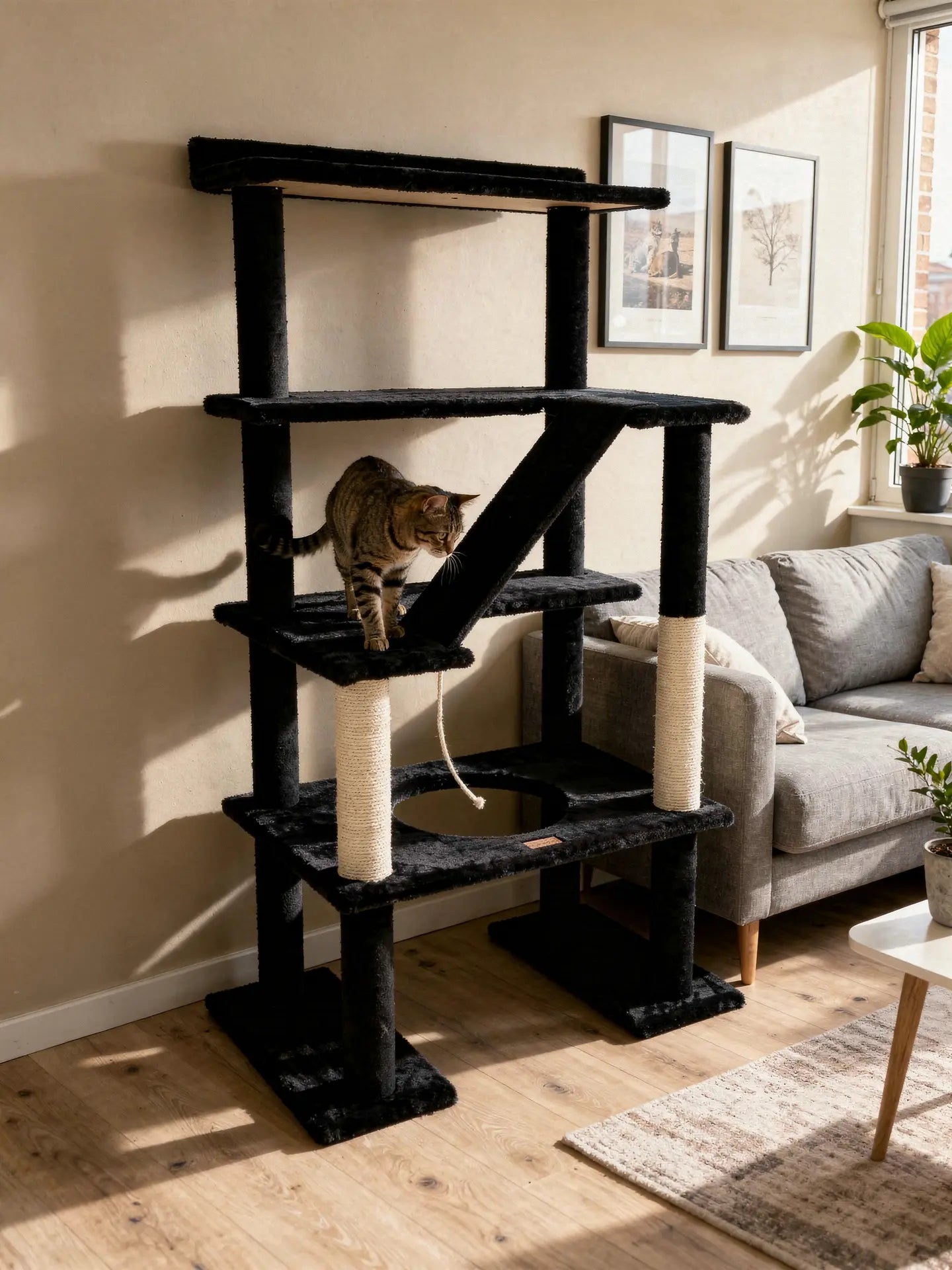Maine Coon 65" Cat Tower - 5-Level Cat Tree Noba Animal Co.