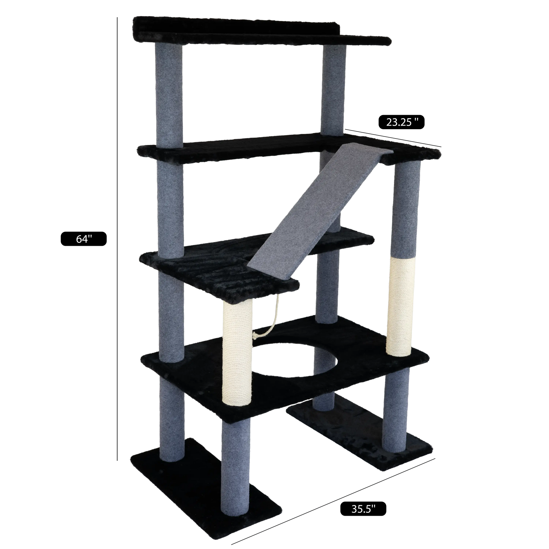 Maine Coon 65" Cat Tower - 5-Level Cat Tree Noba Animal Co.