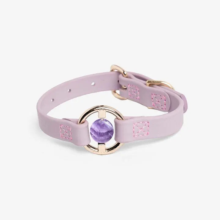 Merci Collective - Luxury Spill- Proof Dog Collar Embedded with Healing Crystal - PAWMART.ca