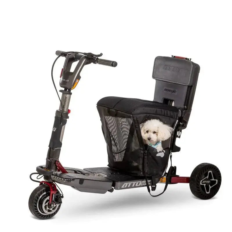 Moving Life ATTO Pet Carrier & Cushion Black 600-004840 | 40L Scooter Accessory Canada Factory Direct Medical