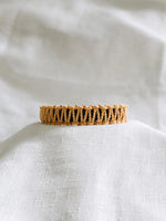 Ember & Ivory - Black/Mustard Leather & Macrame Collar Ember & Ivory