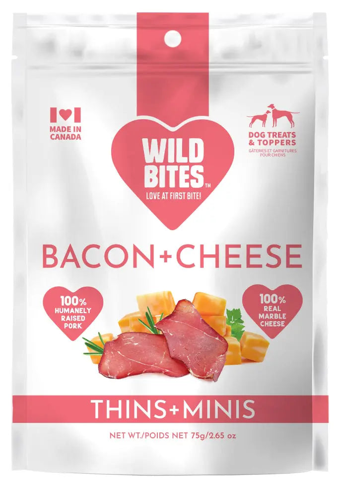 NEW! BACON & CHEESE Wild Bites Dog and Cat Treats