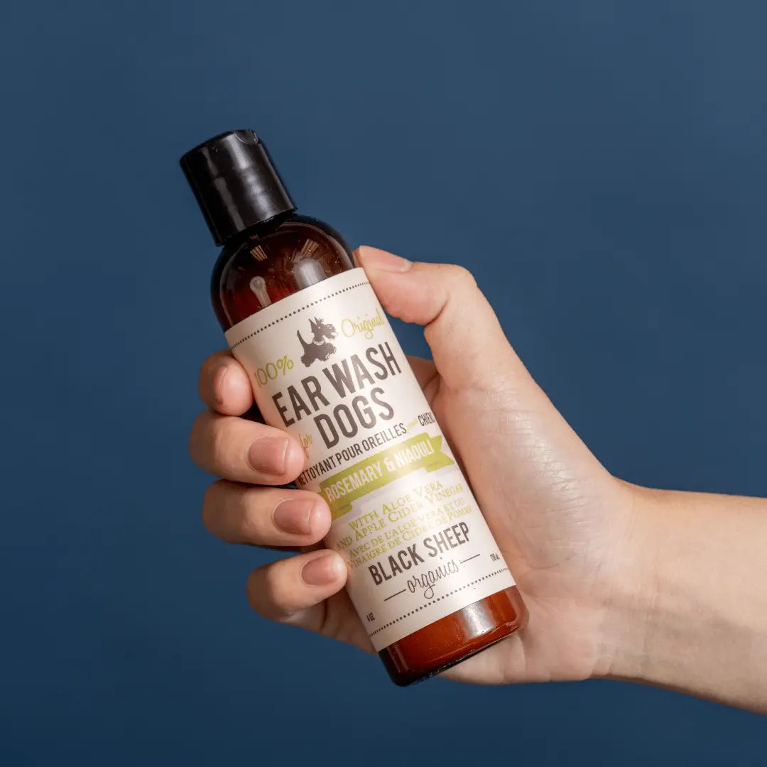 Natural Dog Ear Cleaner – Rosemary & Niaouli Black Sheep Organics