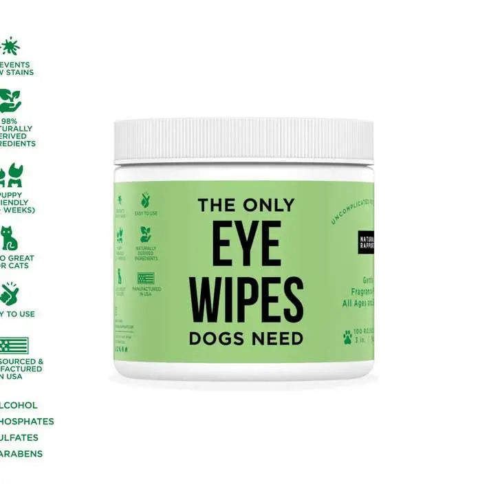 Natural Rapport - The Only Eye Wipes Dogs Need - Eye wipes for dogs and cats - PAWMART.ca