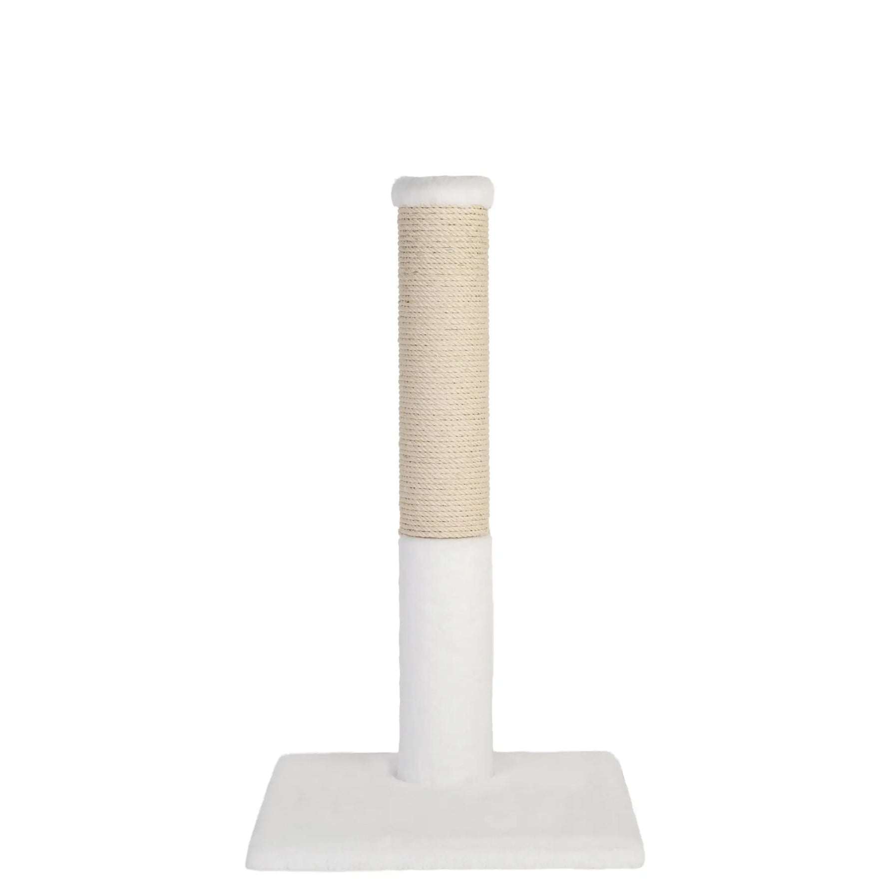 Noba Classic 28" Scratching Post - White Faux Fur Noba Animal Co.