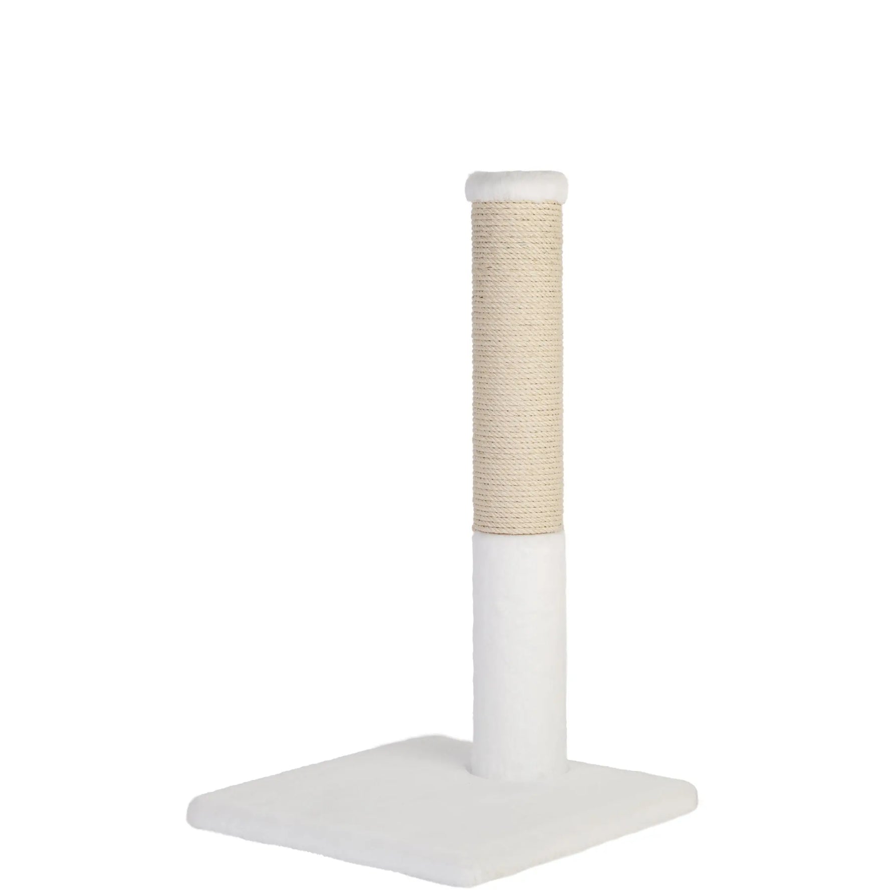 Noba Classic 28" Scratching Post - White Faux Fur Noba Animal Co.