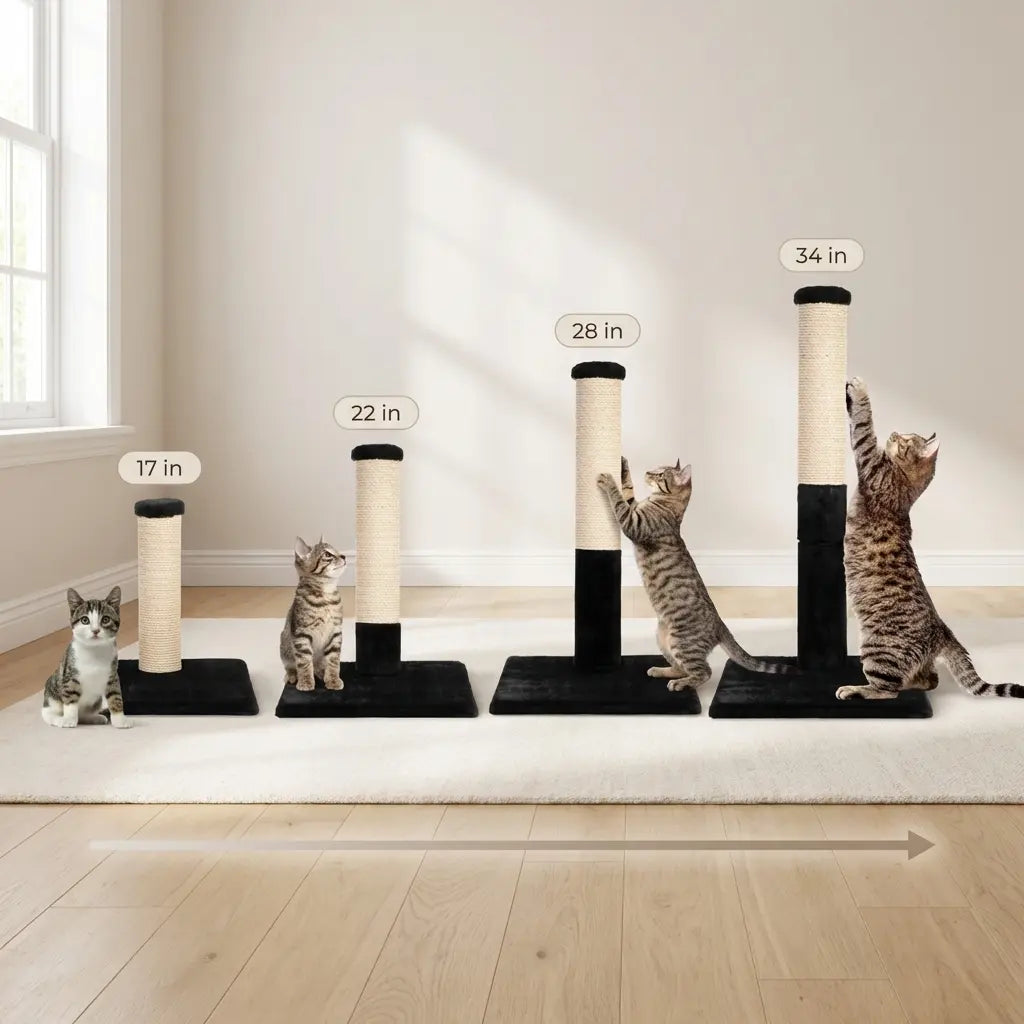 Noba Evolution - 4 in 1 Scratching post - Black Faux Fur Noba Animal Co.