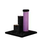 Noba Evolution - 4 in 1 Scratching post - Black Faux Fur Noba Animal Co.
