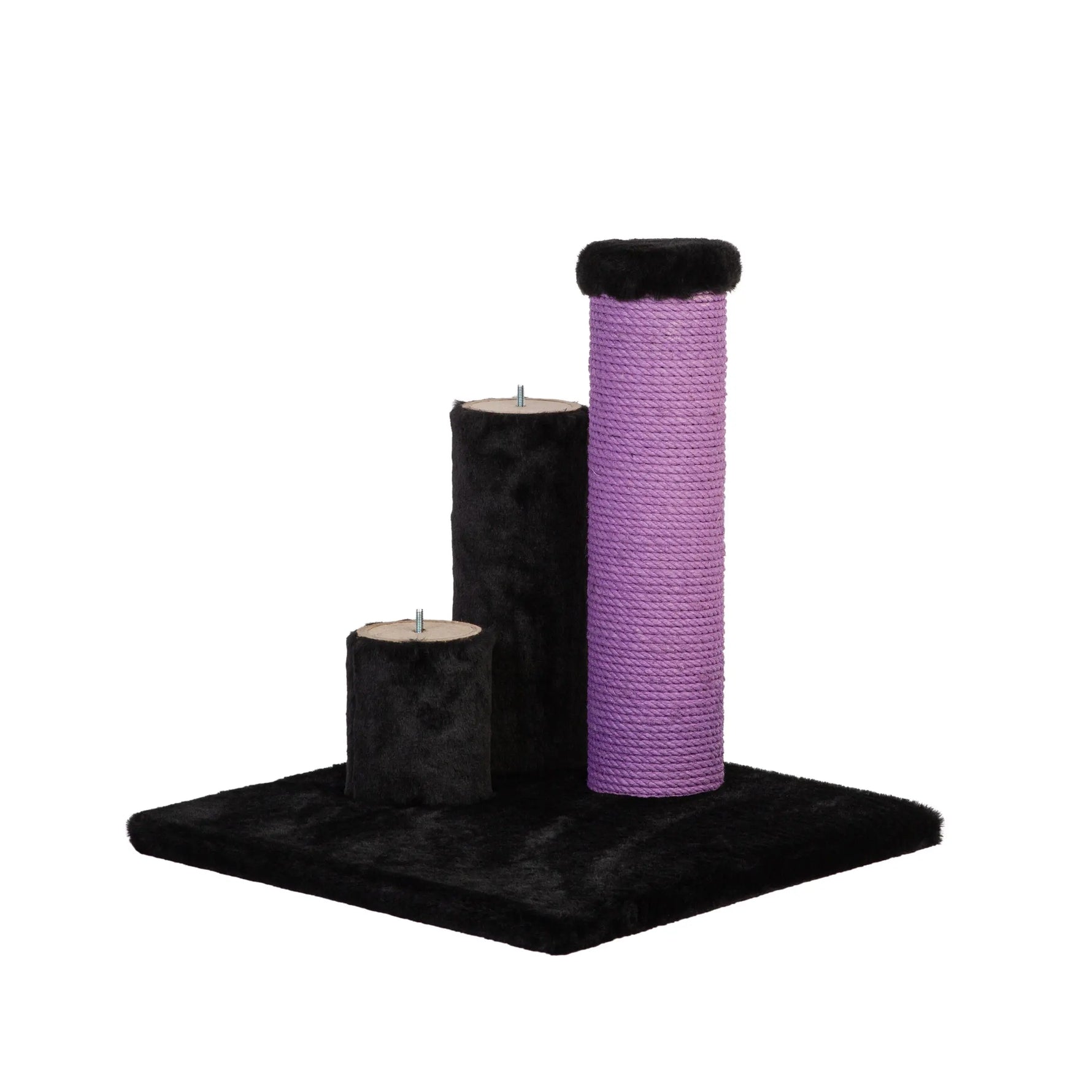 Noba Evolution - 4 in 1 Scratching post - Black Faux Fur Noba Animal Co.