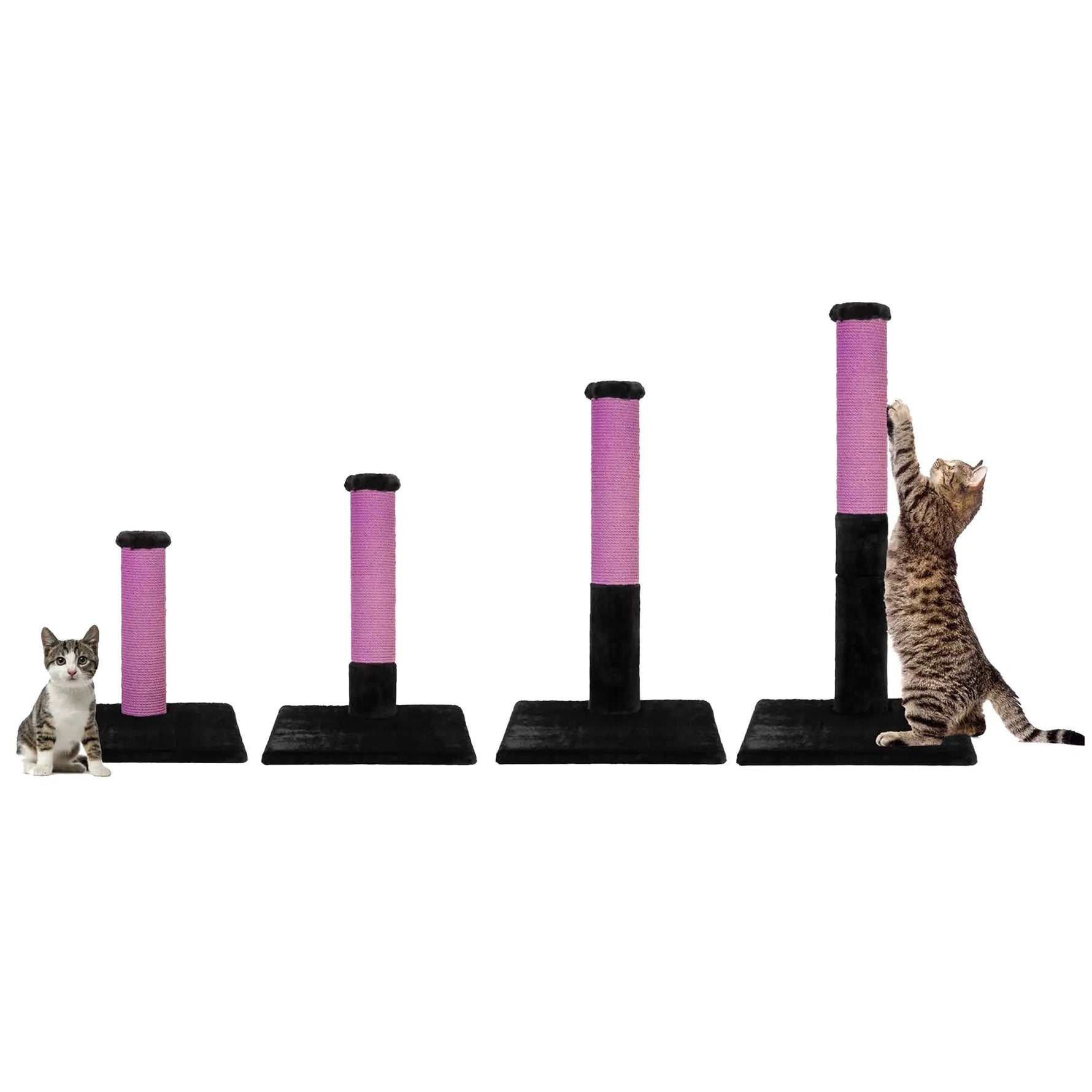Noba Evolution - 4 in 1 Scratching post - Black Faux Fur Noba Animal Co.