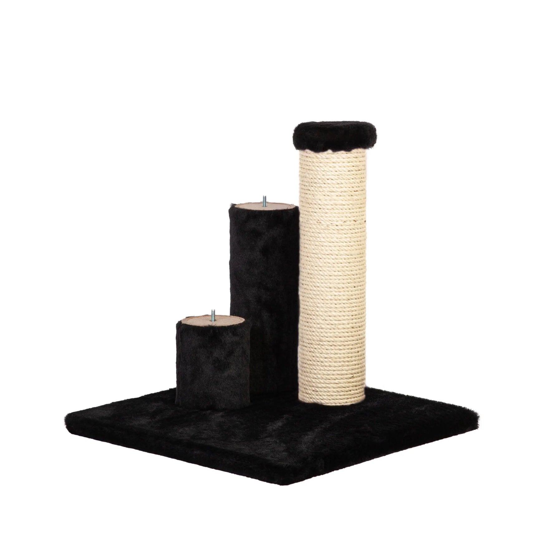 Noba Evolution - 4 in 1 Scratching post - Black Faux Fur Noba Animal Co.