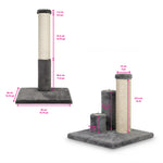 Noba Evolution - 4 in 1 Scratching post - Black Faux Fur Noba Animal Co.
