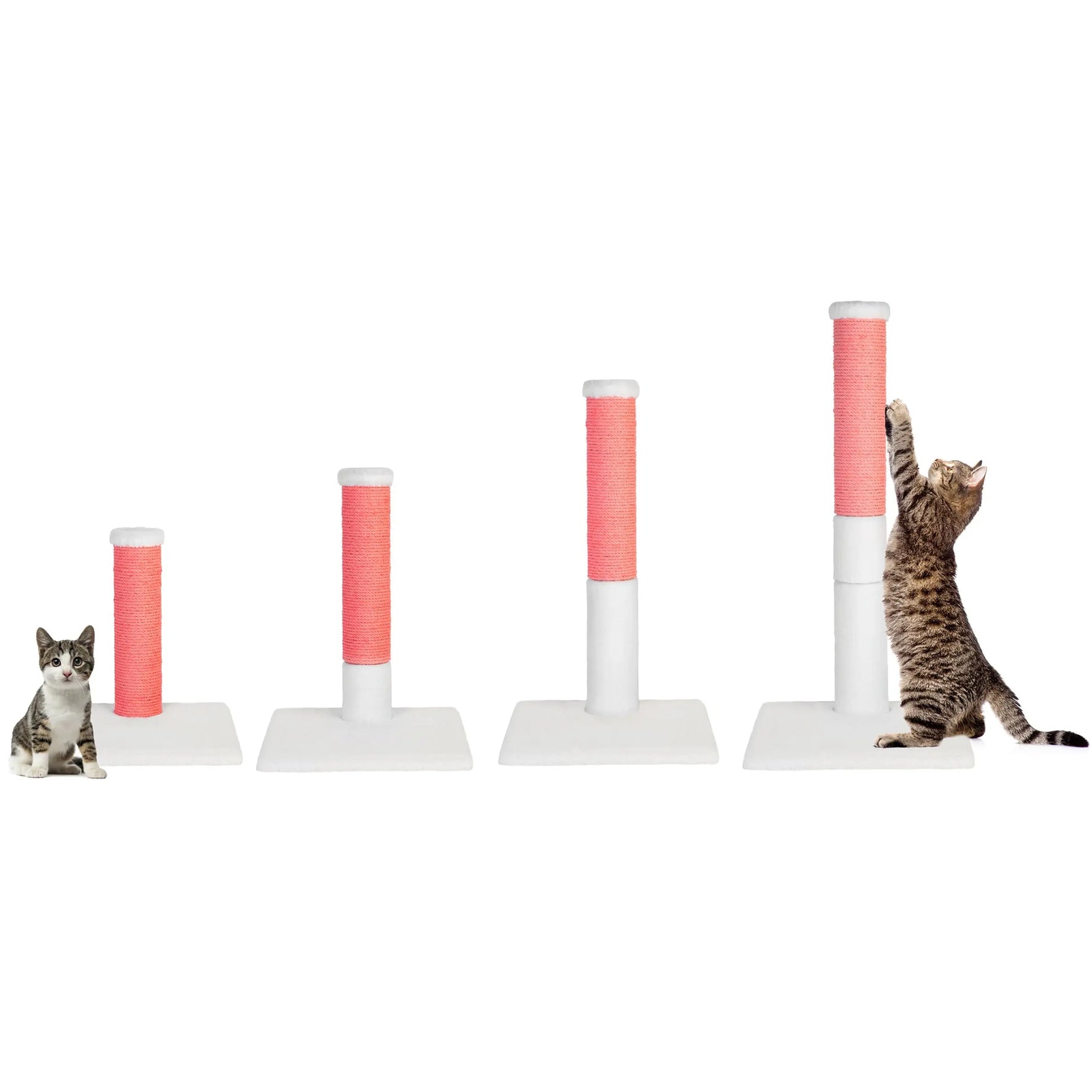 Noba Evolution - 4 in 1 Scratching post - White Faux fur Noba Animal Co.