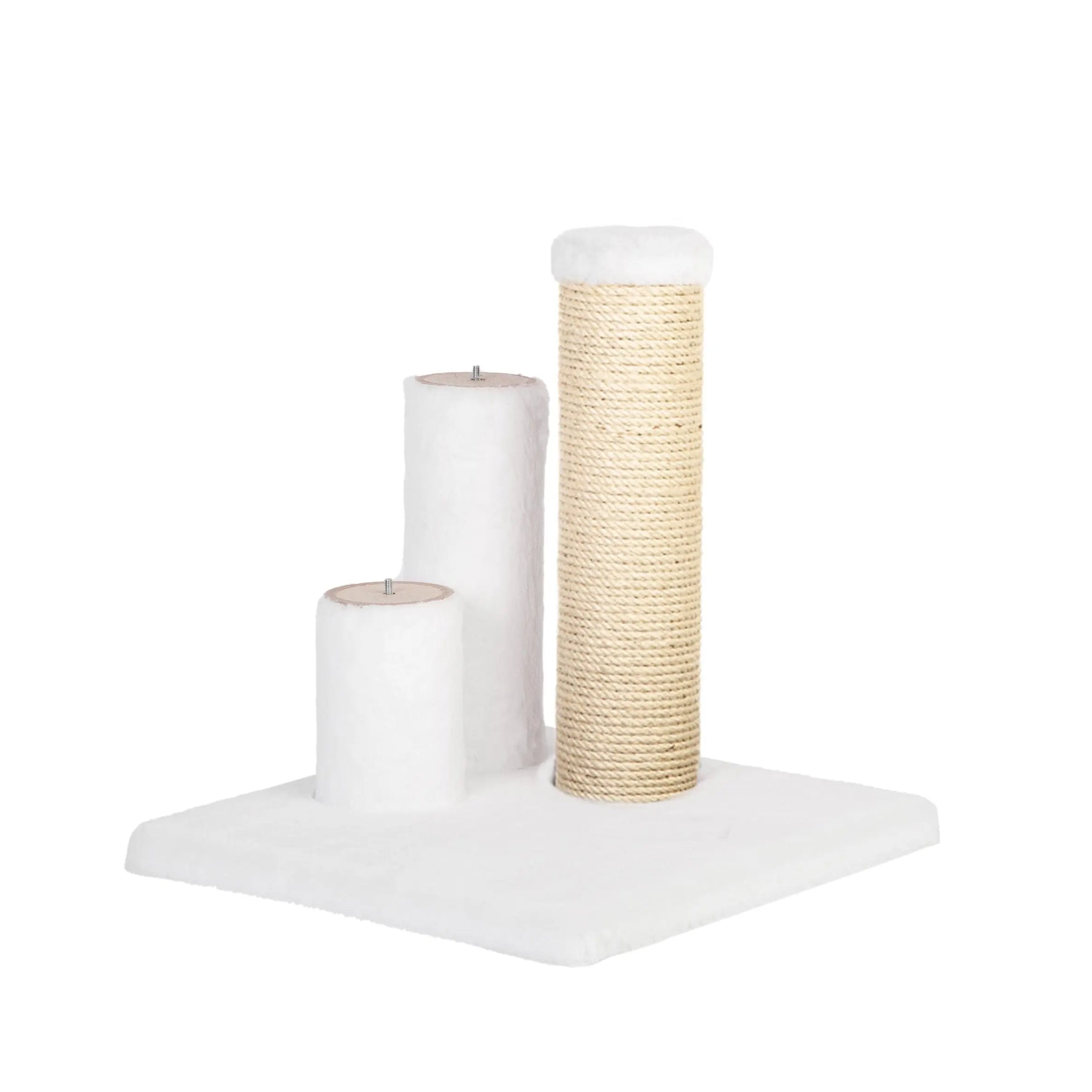 Noba Evolution - 4 in 1 Scratching post - White Faux fur Noba Animal Co.