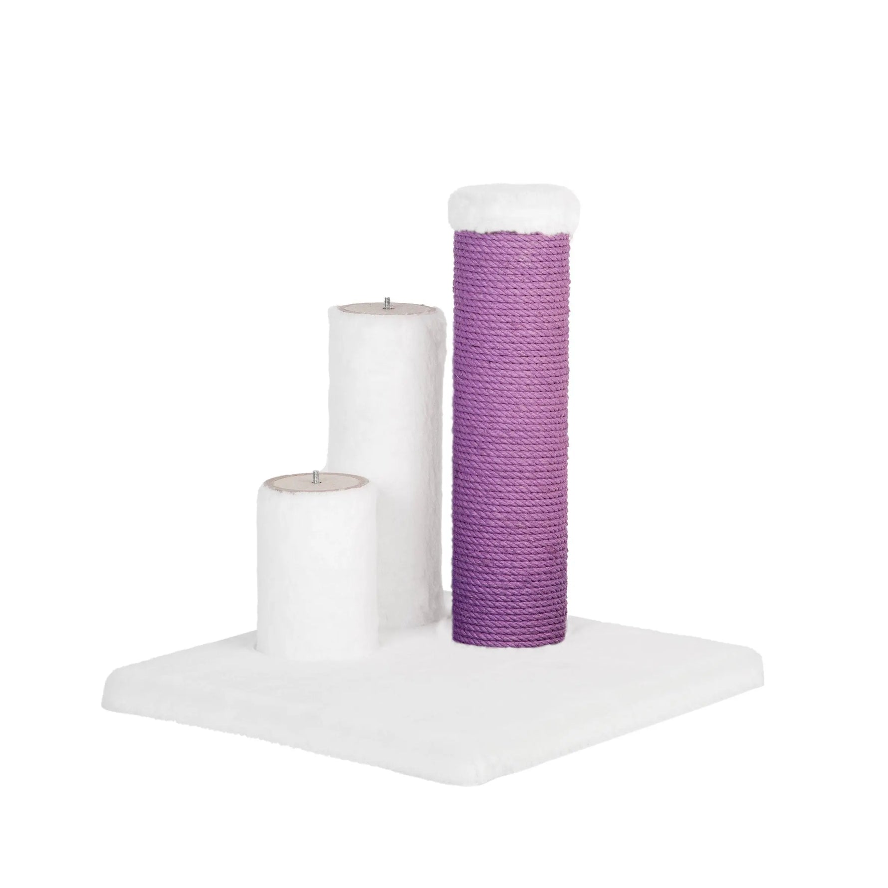 Noba Evolution - 4 in 1 Scratching post - White Faux fur Noba Animal Co.