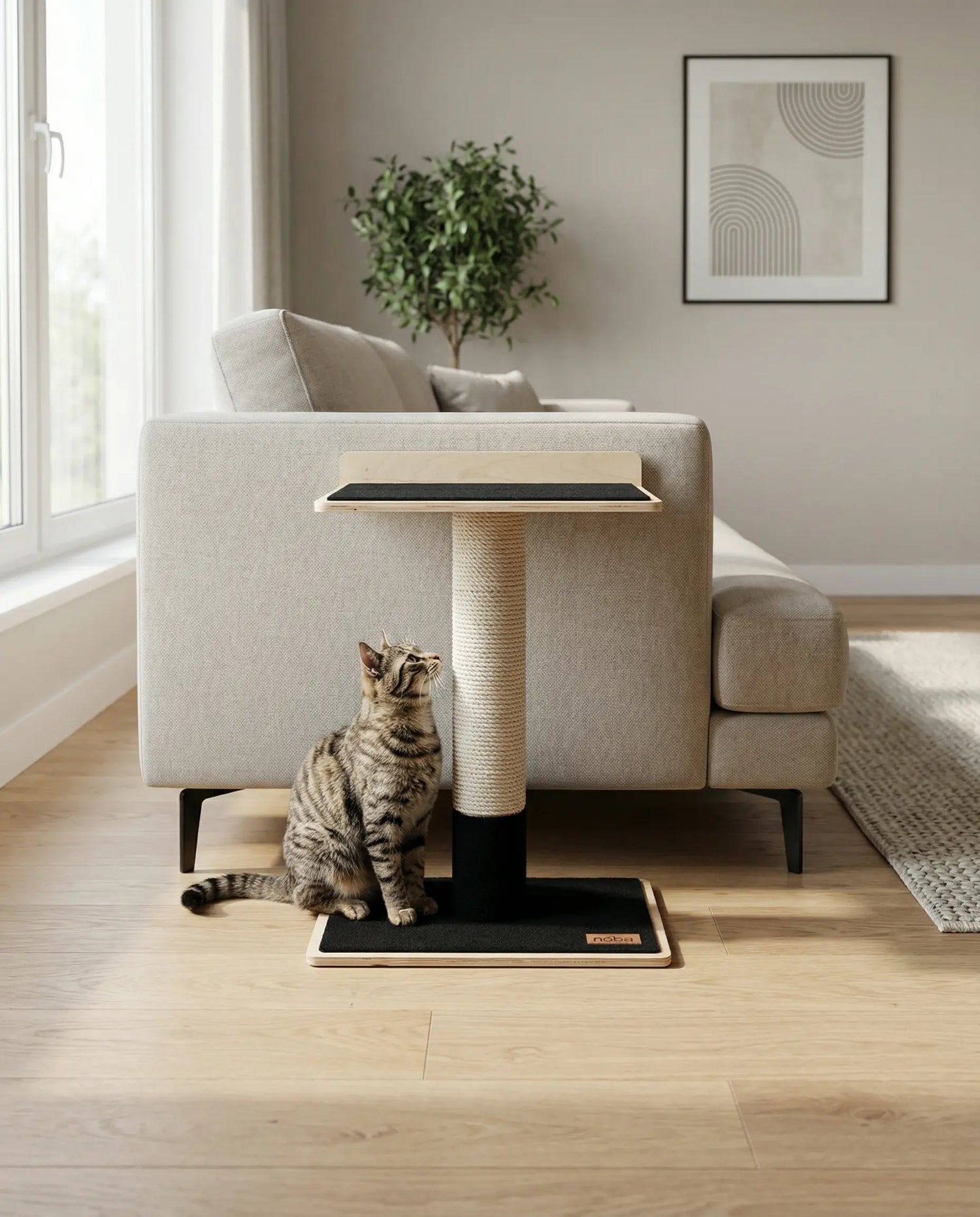 Noba Modern Plywood 1-Level Cat Tree Noba Animal Co.