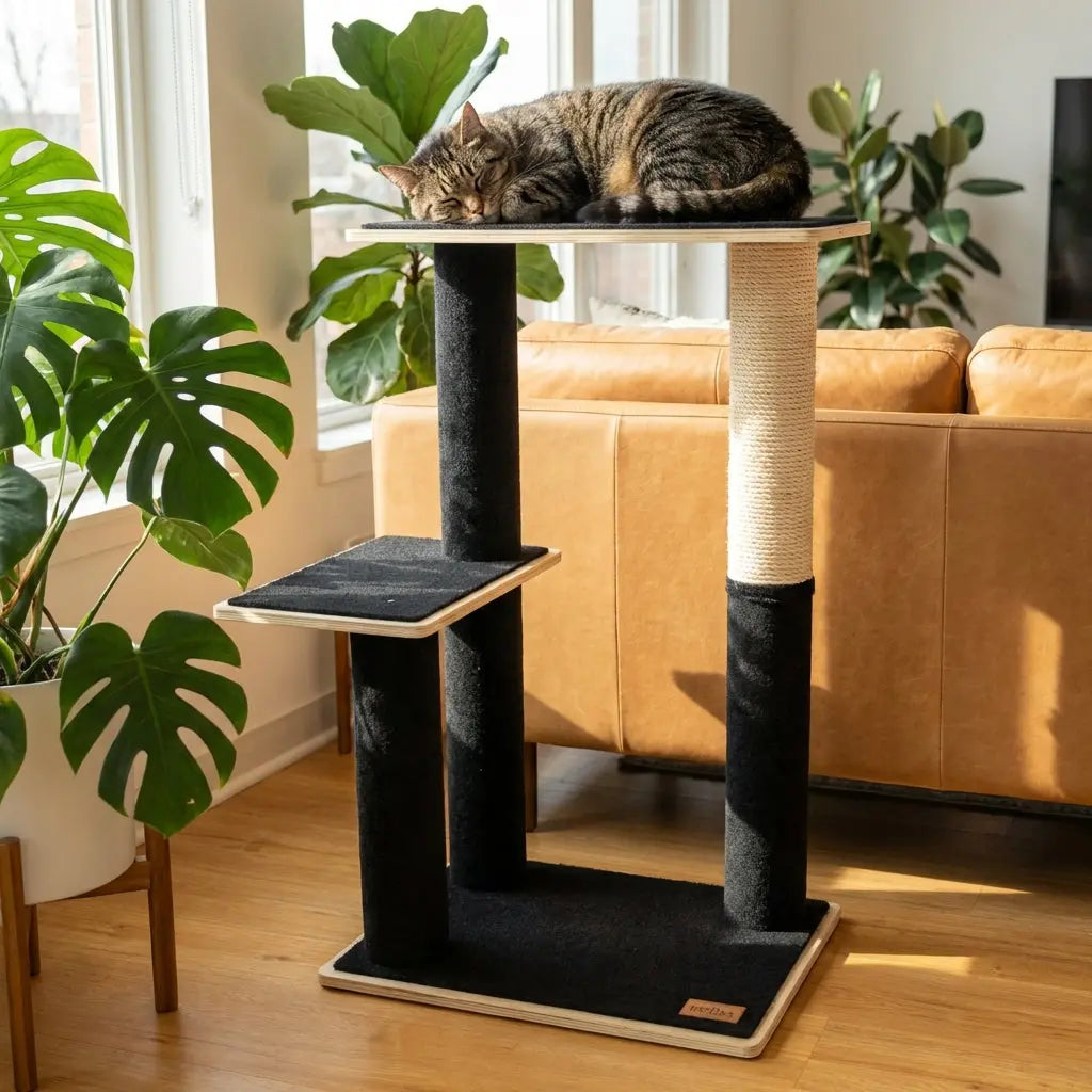 Noba Modern Plywood 2-Level Cat Tree Noba Animal Co.