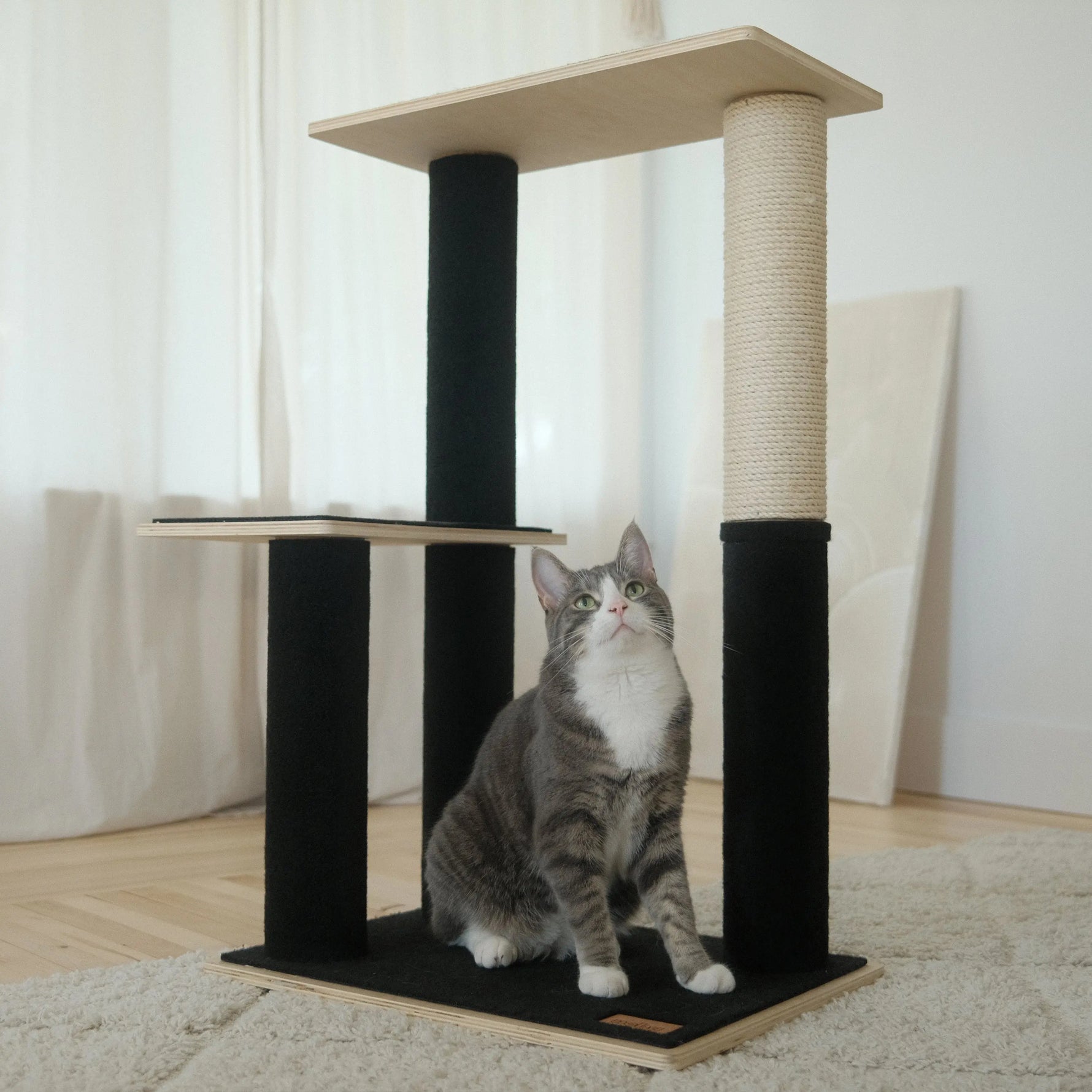 Noba Modern Plywood 2-Level Cat Tree Noba Animal Co.
