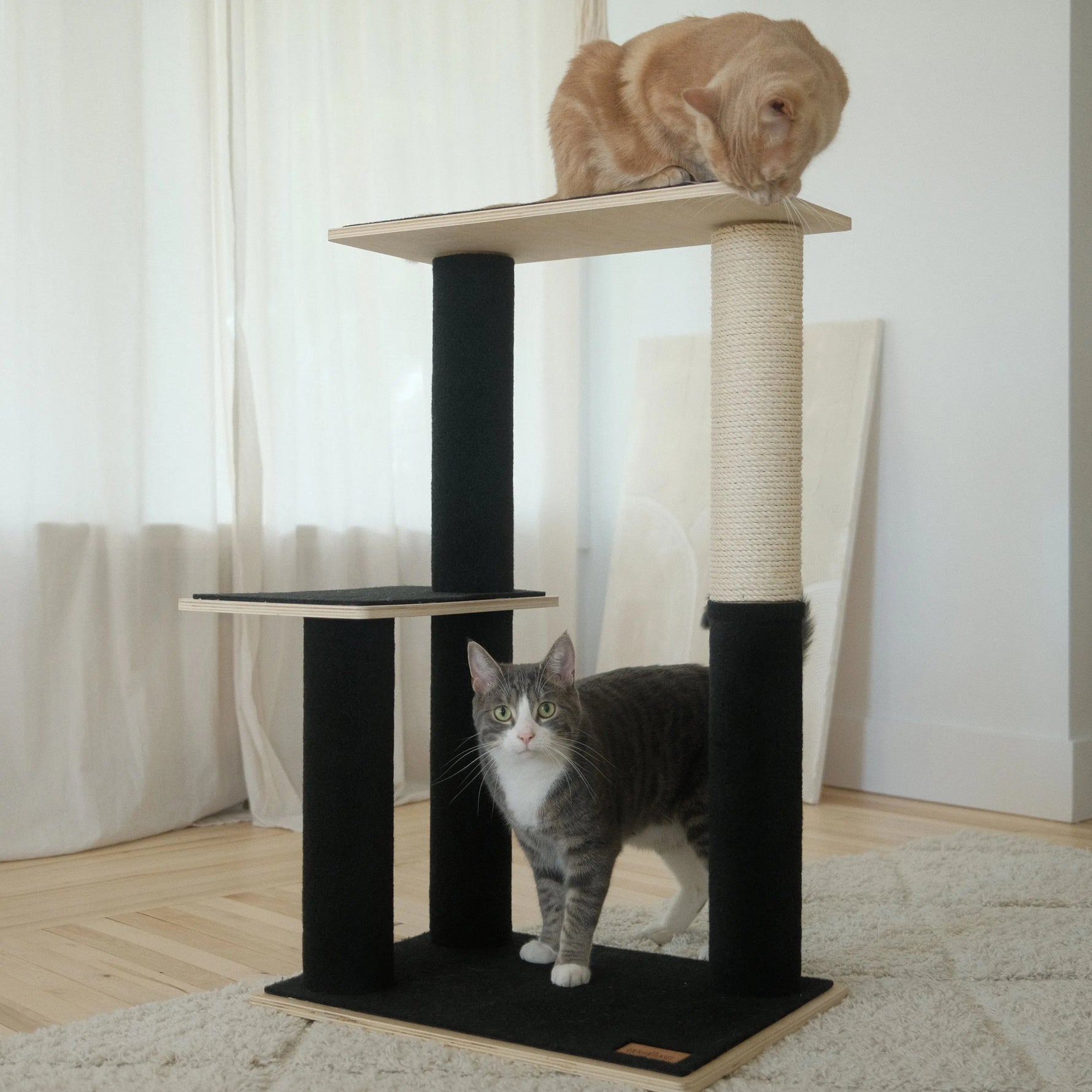 Noba Modern Plywood 2-Level Cat Tree Noba Animal Co.