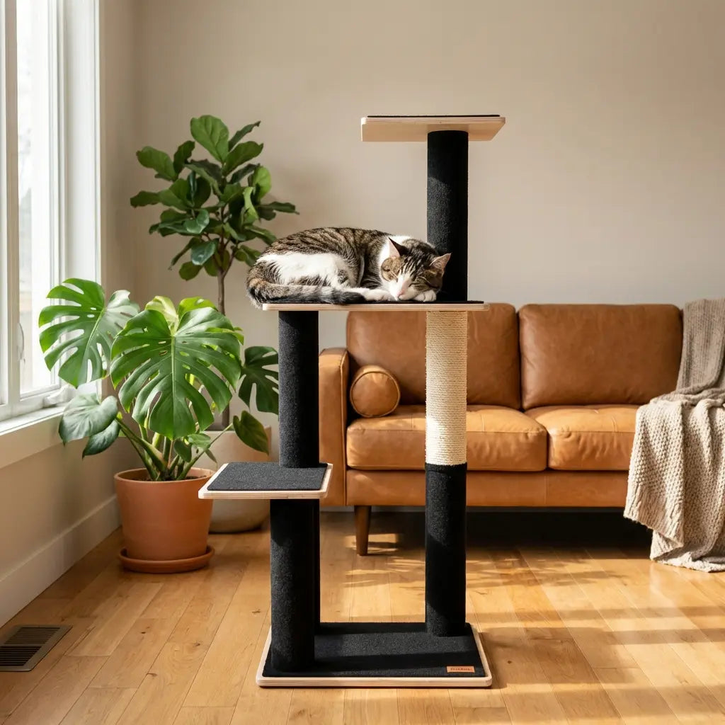 Noba Modern Plywood 3-Level Cat Tree Noba Animal Co.