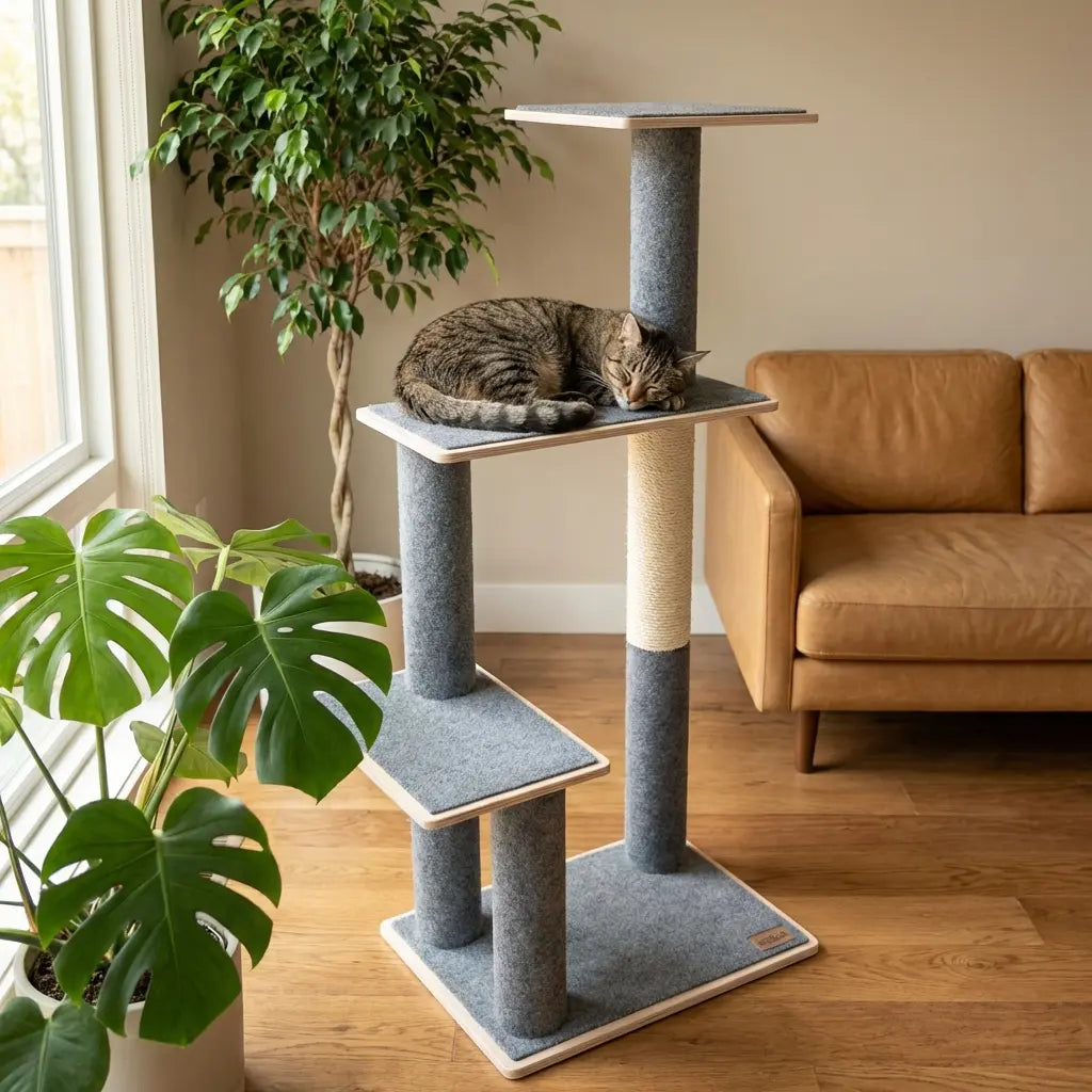 Noba Modern Plywood 3-Level Cat Tree Noba Animal Co.