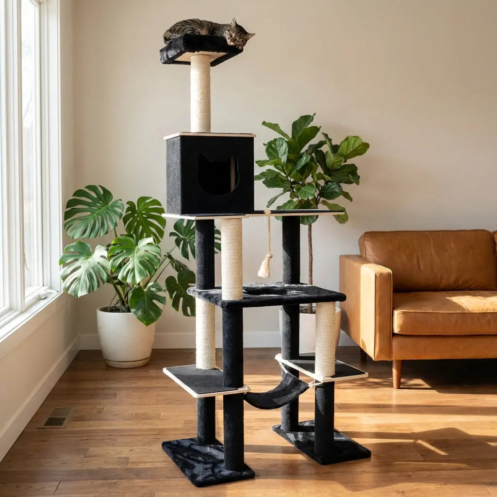 Noba Supreme 81" Tower - 6 - Level Cat Tree Noba Animal Co.